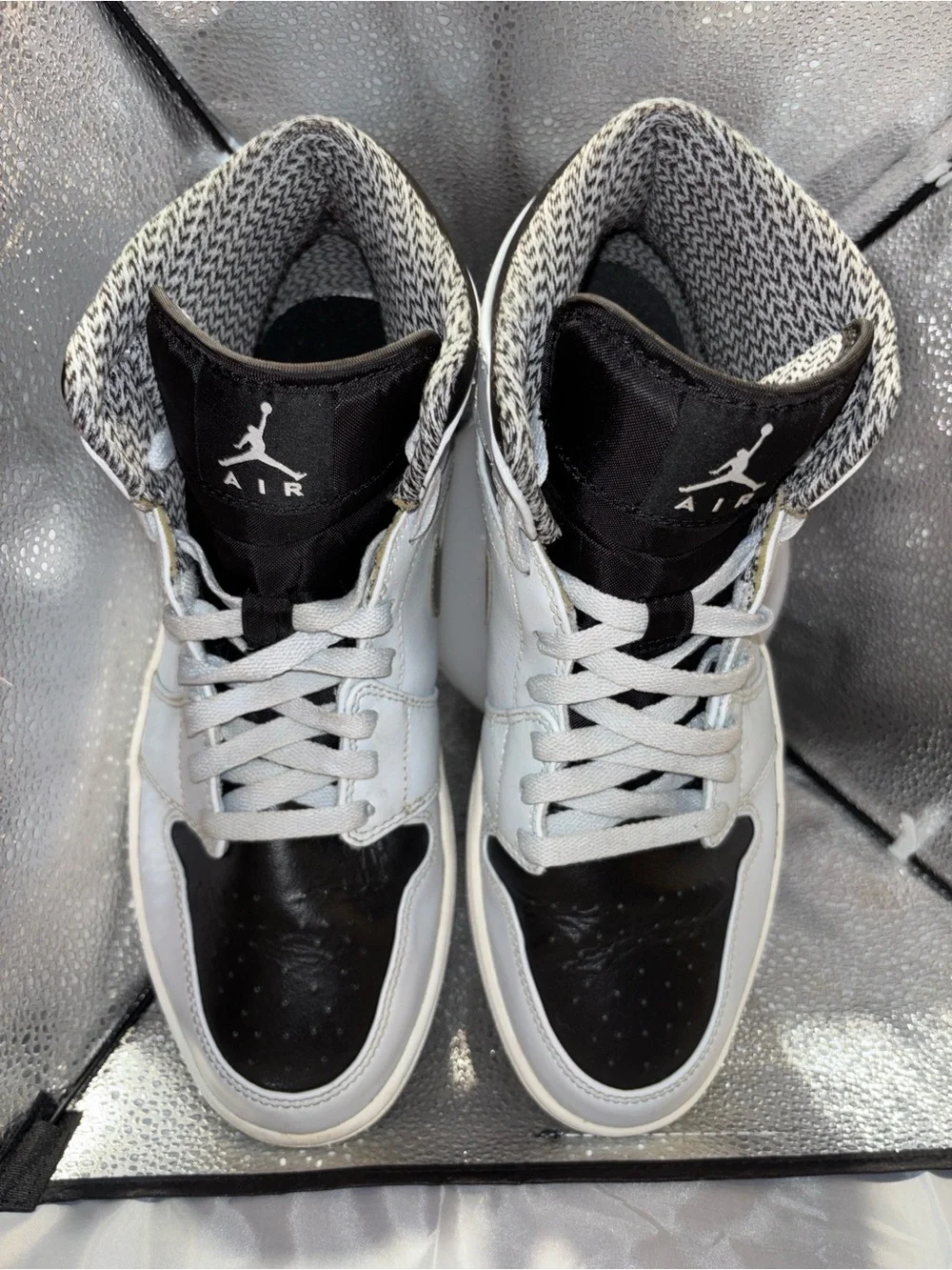 Air Jordan’s Men's Blue & Black High-Top Sneakers